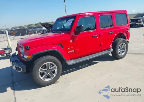 2022 Jeep Wrangler Unlimited Sahara 4X4 from USA, damaged, VIN 1C4HJXEG3NW255101